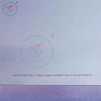 Lembaran Titanium Gred 7